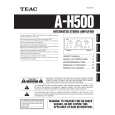 TEAC A-H500 Manual de Usuario