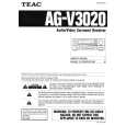 TEAC AG-V3020 Manual de Usuario