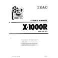 TEAC X1000R Manual de Servicio