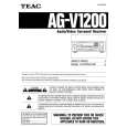 TEAC AG-V1200 Manual de Usuario
