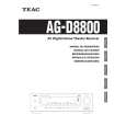 TEAC AG-D8800 Manual de Usuario