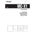 TEAC MC-X1 Manual de Usuario