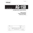TEAC AG-15D Manual de Usuario