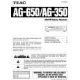 TEAC AG-350 Manual de Usuario