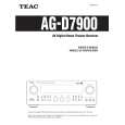 TEAC AG-D7900 Manual de Usuario