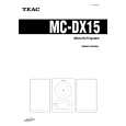 TEAC MC-DX15 Manual de Usuario