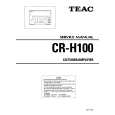 TEAC CRH100 Manual de Servicio