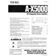 TEAC A-X5000 Manual de Usuario