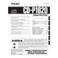 TEAC CD-P1820 Manual de Usuario