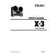TEAC X3 Manual de Servicio