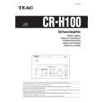 TEAC CR-H100 Manual de Usuario