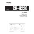 TEAC CR-H220 Manual de Usuario