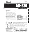 TEAC AG-680 Manual de Usuario