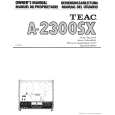 TEAC A-2300SX Manual de Usuario