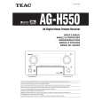 TEAC AG-H550 Manual de Usuario