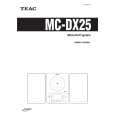 TEAC MC-DX25 Manual de Usuario