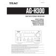 TEAC AG-H300 Manual de Usuario