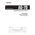 TEAC AG-7D Manual de Usuario