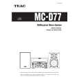 TEAC MC-D77 Manual de Usuario