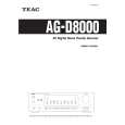 TEAC AG-D8000 Manual de Usuario