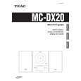 TEAC MC-DX20 Manual de Usuario