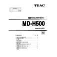 TEAC MD-H500 Manual de Servicio