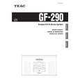 TEAC GF-290 Manual de Usuario