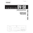 TEAC DV-50 Manual de Usuario