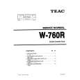 TEAC W760R Manual de Servicio