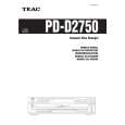 TEAC PD-D2750 Manual de Usuario