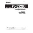 TEAC PL-D2200 Manual de Usuario