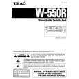 TEAC W550R Manual de Usuario