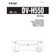 TEAC DV-H550 Manual de Usuario