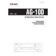 TEAC AG-10D Manual de Usuario