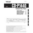 TEAC CD-P1440 Manual de Usuario