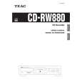 TEAC CD-RW880 Manual de Usuario