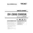 TEAC DV-2800VK Manual de Servicio