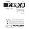 TEAC PD-D1500VK Manual de Usuario