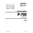 TEAC P700 Manual de Servicio